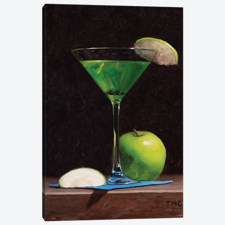Sour Apple Martini Canvas Print #TMC7} by Todd M. Casey Canvas Wall Art