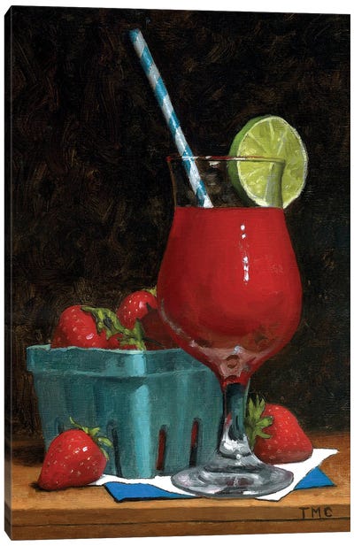Strawberry Daquiri Canvas Art Print