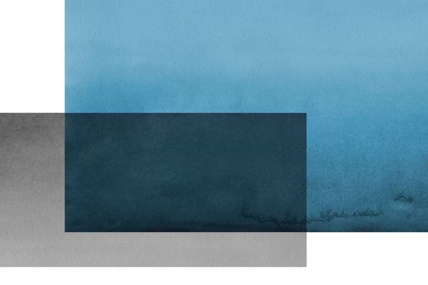 Black & White & Blue: Colorblock Blue Gray by The Maisey Design Shop