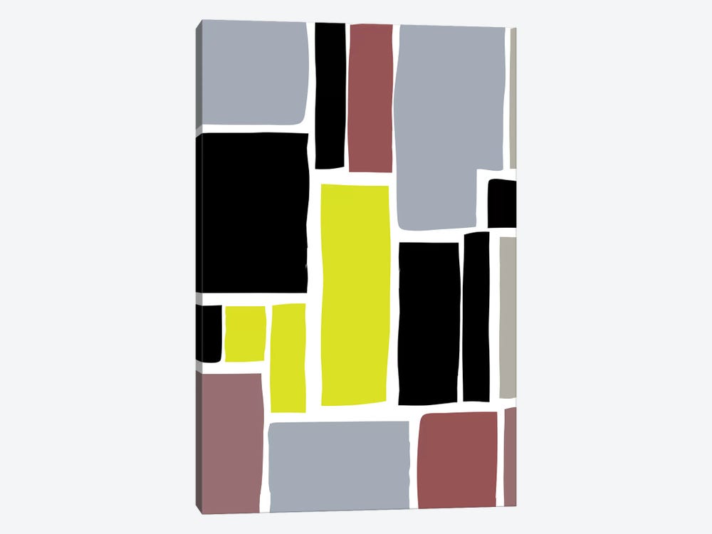 Multi-Colored Cutout Blocks by The Maisey Design Shop 1-piece Canvas Wall Art