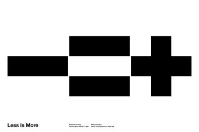 Less Equals More by The Maisey Design Shop metal wall art