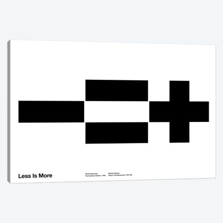 Less Equals More Canvas Print #TMD28} by The Maisey Design Shop Canvas Wall Art