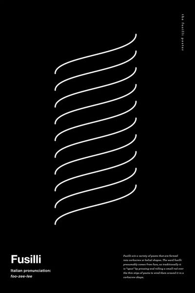 Black & White Minimalist Décor: Fusilli by The Maisey Design Shop