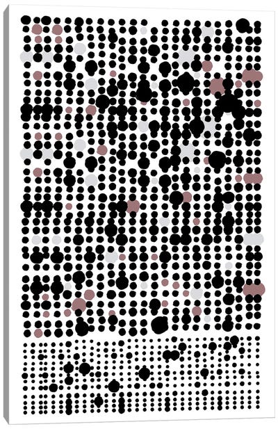 Rows Of Dots II Canvas Art Print - The Maisey Design Shop