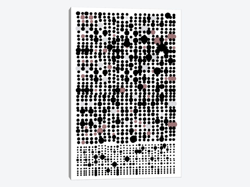 Rows Of Dots II by The Maisey Design Shop 1-piece Canvas Art Print