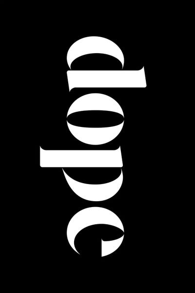 Bold Statements: Dope on Black by The Maisey Design Shop
