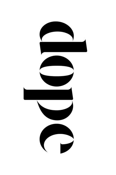 Black & White Digital Art: Dope on White by The Maisey Design Shop