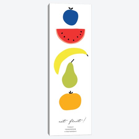 Multi-Colored Fruit Set Canvas Print #TMD62} by The Maisey Design Shop Canvas Artwork