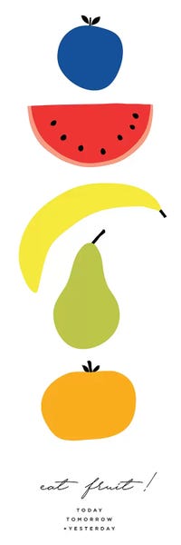 Scandinavian Décor: Multi-Colored Fruit Set by The Maisey Design Shop