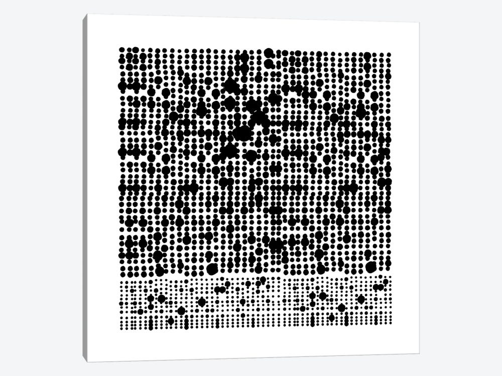 Black+White Dot Gallery Wall I by The Maisey Design Shop 1-piece Canvas Art Print