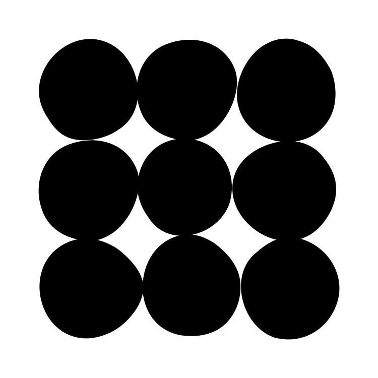 Black+White Dot Gallery Wall II by The Maisey Design Shop wall art