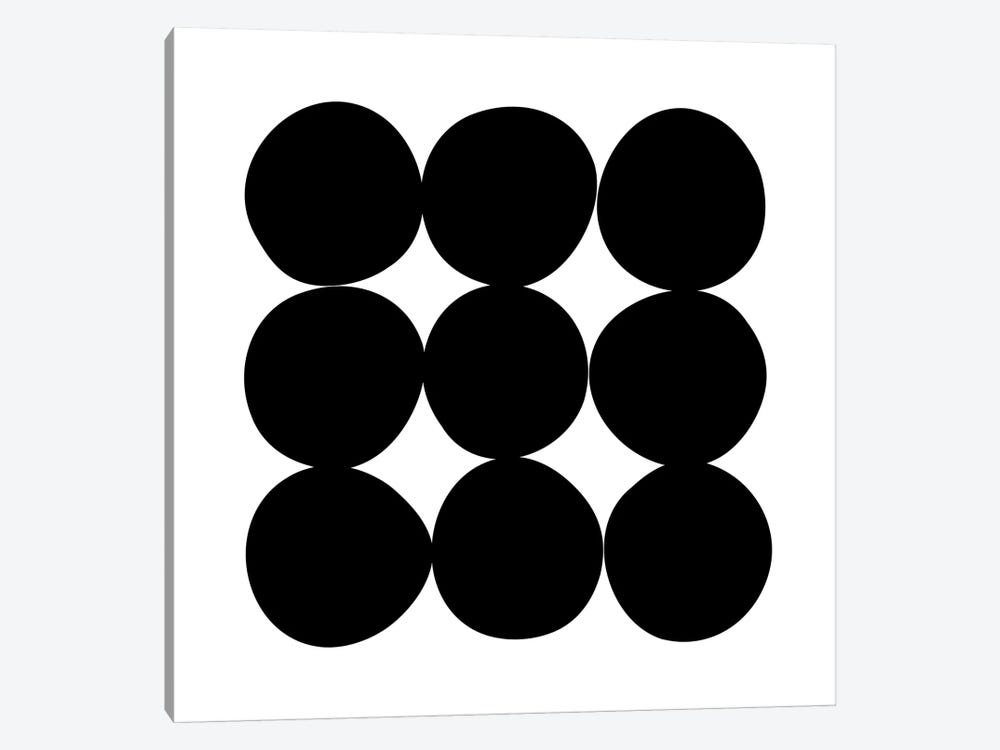 Black+White Dot Gallery Wall II by The Maisey Design Shop 1-piece Canvas Art
