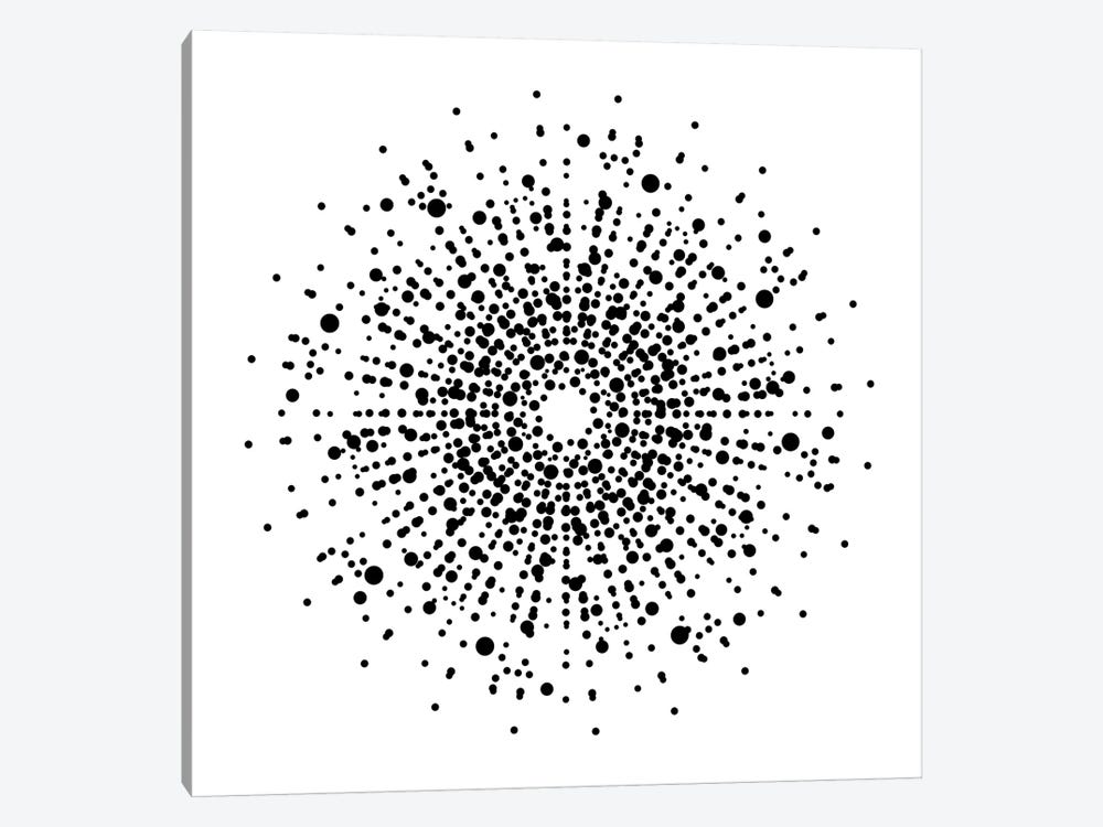 Black+White Dot Gallery Wall III by The Maisey Design Shop 1-piece Canvas Art Print