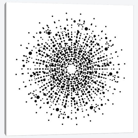 Black+White Dot Gallery Wall III Canvas Print #TMD9} by The Maisey Design Shop Canvas Artwork