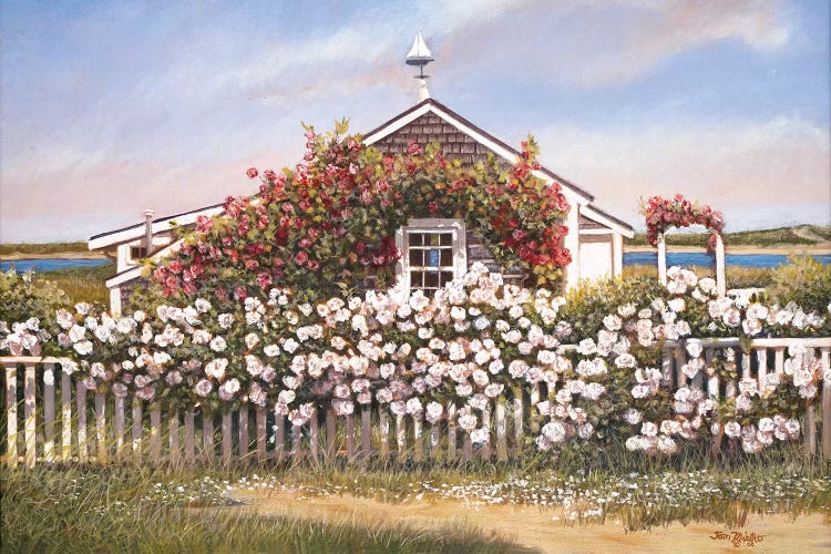 Cottage and Roses