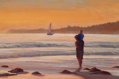 Fathers Day at Sunset by Tom Mielko canvas print