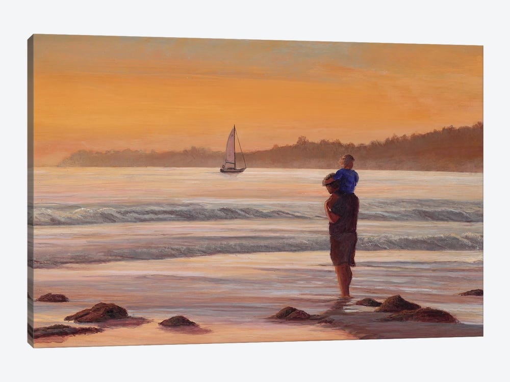 Fathers Day at Sunset by Tom Mielko 1-piece Art Print