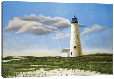 Great Point Light Canvas Art Print - Tom Mielko