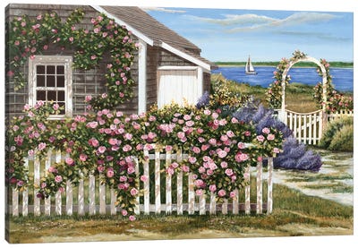 Harbor Roses Canvas Art Print