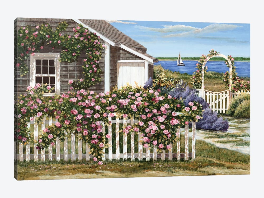 Harbor Roses by Tom Mielko 1-piece Canvas Art Print