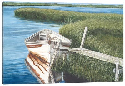 Harbor Secrets  Canvas Art Print - Marsh & Swamp Art