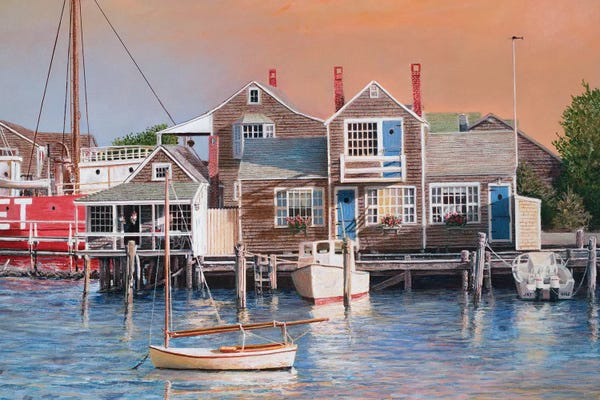 Tom Mielko: Harbor Sunrise by Tom Mielko