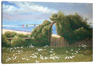 Island Trelli Canvas Art Print - Tom Mielko