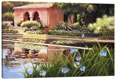 Lotus Land Canvas Art Print - Pond Art