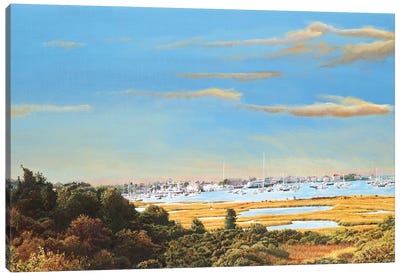 Nantucket Marina Canvas Art Print - Harbor & Port Art