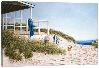 September Escape Canvas Art Print - Coastal Sand Dune Art