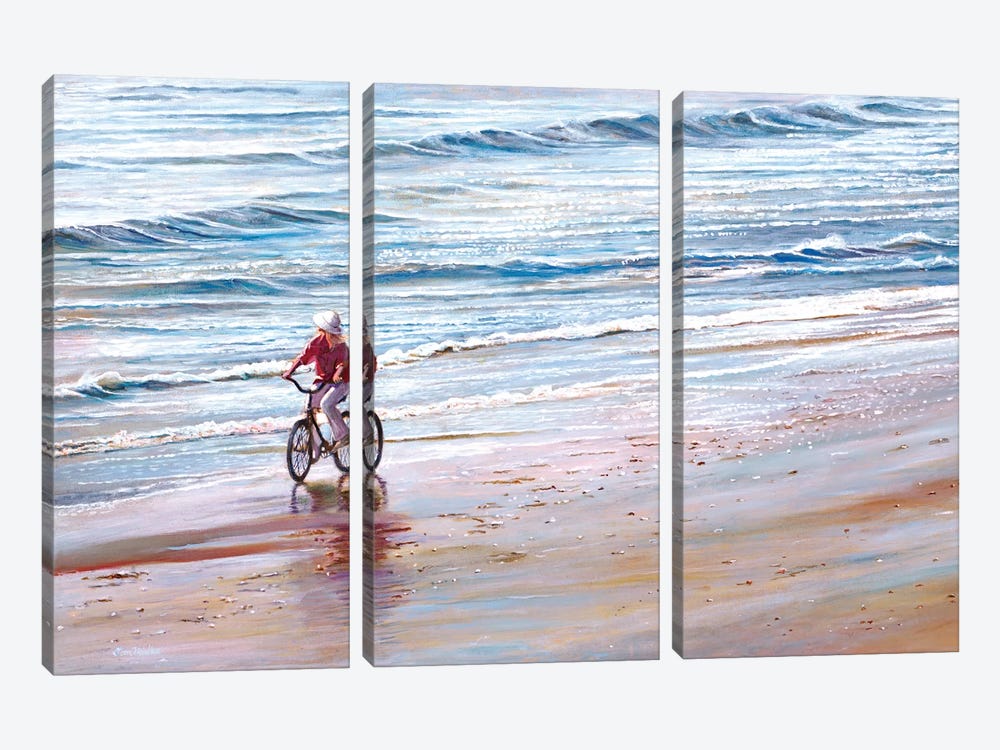 Ashley Beach by Tom Mielko 3-piece Canvas Print