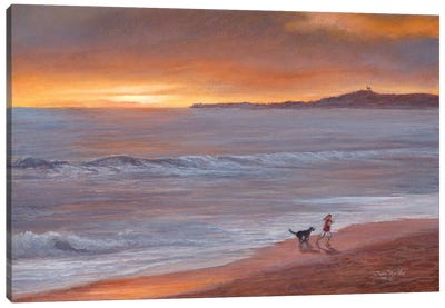 Sunset Canvas Art Print - Tom Mielko