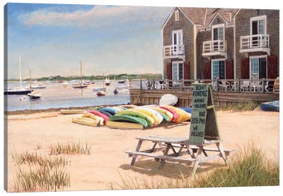 Boat Rentals Canvas Art Print - Harbor & Port Art