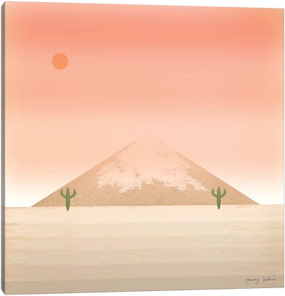Cactus Desert II Canvas Art Print - Exploration Art