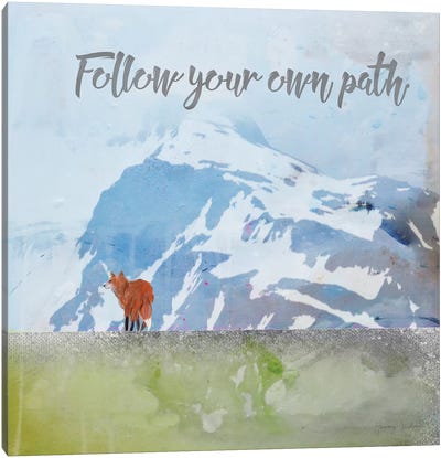 Follow Your Own Path Canvas Art Print - Uniqueness Art