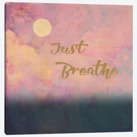 Just Breathe Canvas Print #TMK53} by Tammy Kushnir Canvas Wall Art