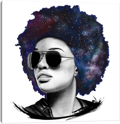 Star Canvas Art Print - #BlackGirlMagic