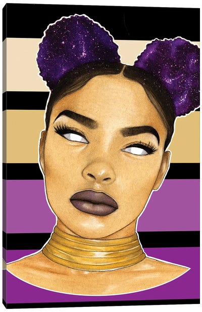 Pulsar Canvas Art Print - #BlackGirlMagic