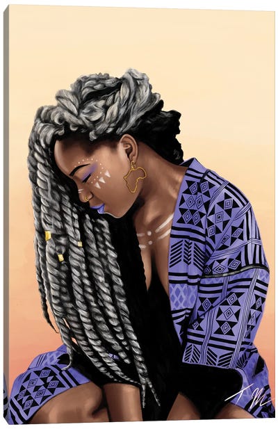 Eventide Canvas Art Print - Afrofuturism