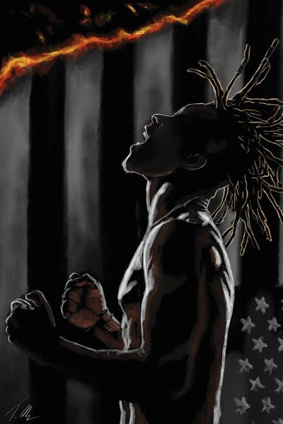 Mask Off by Tafari Mills acrylic art print