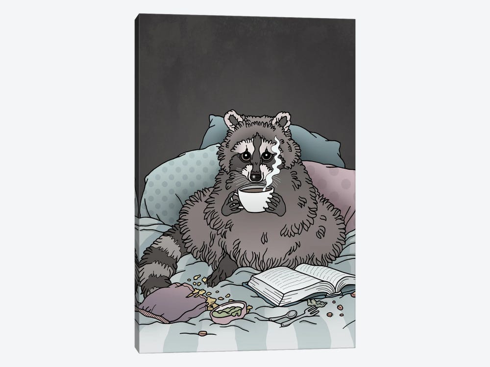 Raccoon by Tiina Menzel 1-piece Canvas Wall Art