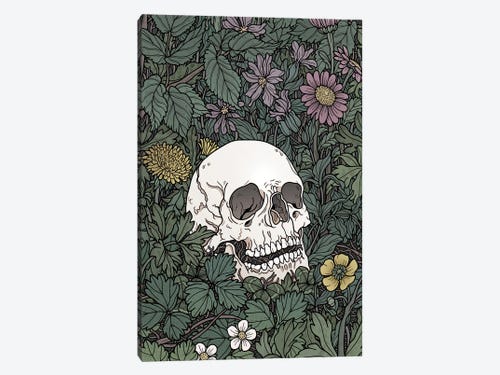 tumblr flower skull