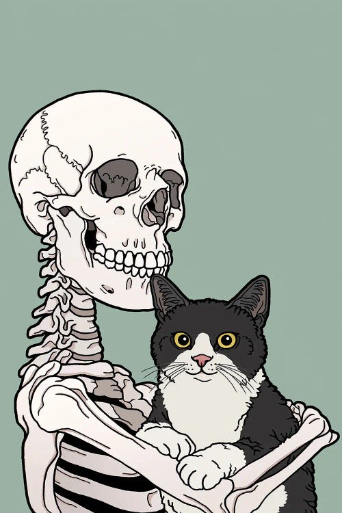 Tuxedo Cat Friend by Tiina Menzel wall art