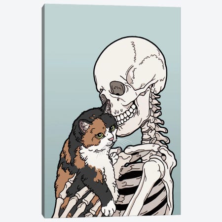Calico Cat Friend Canvas Print #TMN6} by Tiina Menzel Canvas Print