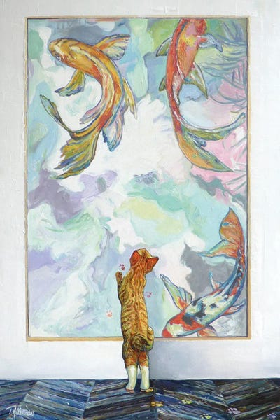 Life Imitates Art: Gallery Cat by Timothy Adam Matthews