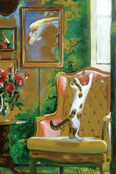 A Purr-fect Day: Kitten In A Study by Timothy Adam Matthews