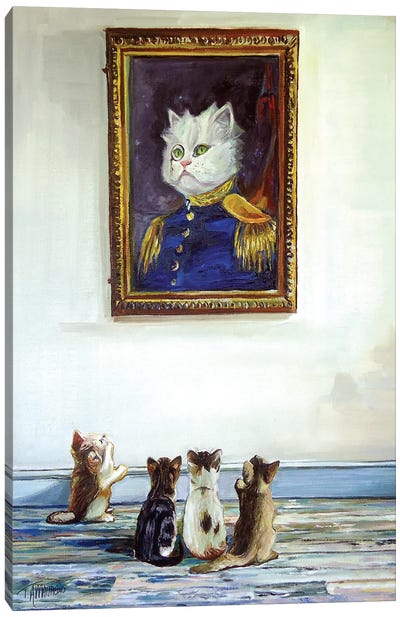 Sgt. Kitty Canvas Art Print - Life Imitates Art