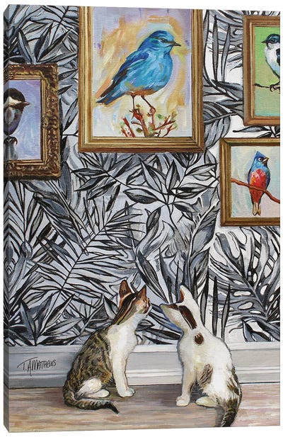Art Of Bird Watching II Canvas Art Print - Life Imitates Art