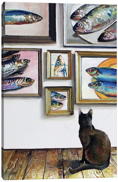 Art Of Fishing I Canvas Art Print - Art Enthusiast