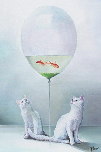 Playful Surrealism: Balloon Fish Cats by Timothy Adam Matthews